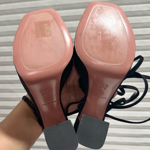 🌹AMINA MAUDDI🌹 Sita Suede Platform Sandals Black Size: 36.5 - Picture 15 of 15